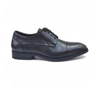 Fluchos - F2486 Zapato de Vestir para Hombre en Piel Color Negro con Cordones y Suela Antideslizante Comoda - Cuero para: Hombre Color: Habana Negro+COM.2 Talla: 45