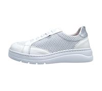 Fluchos Pompas: Zapatillas Para Mujer Blanco Piel Ligero Comodo F1668
