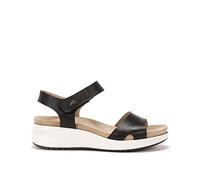 Fluchos - Sandalias de Vestir - Yagon F1475 Tibet Negro - Zapato de Piel de Primera Calidad - Cierre con Velcro - Color Blanco - Talla 37