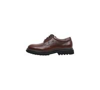 Fluchos - Zapato Casual de Cordones,tacón de 4cm y Plataforma,Blucher,Piel,Plantilla Extraible,Suela de Goma para: Hombre Color: CASTAÑO Talla:45