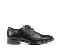 Fluchos | Zapato de Hombre | Luke F1055 Habana Negro Zapato de Vestir | Zapato de Piel | Cierre con Cordones | Piso TR