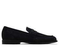 Fluchos - Zapato mocasín Castellano de Piel,con Antifaz,Suela de Goma,tacón bajo,Ante,Nobuk,Serraje, para: Hombre Color: Marino Talla:39