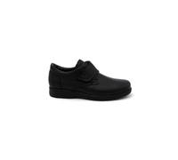 Fluchos - Zapato mocasín de Piel,Cierre de Velcro,Suela de Goma Muy Flexible,diabéticos,Plantilla Extraible, para: Hombre Color: Negro Talla:45
