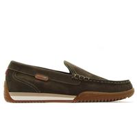 Fluchos - Zapato mocasín,sin Cordones,Suela de Goma,Plantilla Extraible,Blucher de Piel,Casual para: Hombre Color: Stone Talla:41