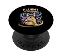 Fluent In Japanese Raccoon Kimono Funny Design PopSockets PopGrip Adhesivo