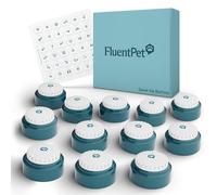 FluentPet Botón de voz con sonido más claro hacia arriba, botones grabables con baterías incluidas y audio premium para perros y gatos, botones de entrenamiento fáciles de presionar (6)