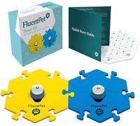 FluentPet Kit de comprobador de Botones de Sonido, Botones de Perro para comunicación, Botones parlantes compactos para Perros y Gatos, Juego de Botones para Hablar con 2 Botones grabables y 2