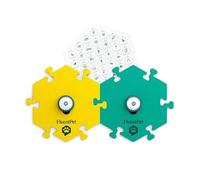 FluentPet Kit de comprobador de Botones de Sonido, Botones de Perro para comunicación, Botones parlantes compactos para Perros y Gatos, Juego de Botones para Hablar con 2 Botones grabables y 2