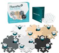 FluentPet Speak Up Key Vocab Kit con Sonido más Claro hacia Arriba, 12 Botones grabables para Perros y 6 hexagonales neutros, Juego de Botones de comunicación para Perros y Gatos, con Pilas