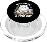 Fluff Around Funny Sarcastic Cat Lady Cita Humor Dicho PopSockets PopGrip para MagSafe