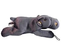 Fluff & Tuff Exotic Tough Squeaking Peluche para perro/cachorro juguetes - HELGA HIPPO - 12"
