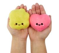 Fluffie Stuffiez Minis - Palomitas de Maíz y Caramelos de Corazón - Mini Coleccionables Suaves y Aplastables - Revelación Sorpresa al Abrir la Caja - Juego Táctil y Antiestrés - para Niños +4 años