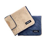 FLUFFINO® Juego de 2 Toallas para Perros de 120 x 70 cm para Perros medianos y Grandes, Extremadamente absorbentes y Suaves, Lavables a máquina a 60 °C, Toalla de Microfibra de Secado rápido con 2