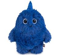 FLUFFWUFFS Mungo, peluche | Lindo peluche azul con moño | Figura de peluche-protector, maestro | Abrazo de buenas noches | Seguro y ecológico | Regalo para niños, bebés y coleccionistas