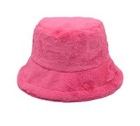 Fluffy Bucket Hat for Women Soft Thicken Wide Brim Fisherman Cap Ladies Girls Stylish Vintage Winter Warm Windproof Cap Winter Hat Headwear