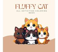 Fluffy cat Coloring book: Simple & Cute Fluffy Cat Playful aur Cozy Moments Coloring book