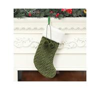 (ݧקߧ) Fluffy Christmas Socks Red White Green Knit Gift For Holiday Party Valentine New Year 22x4x40cm