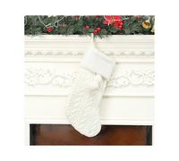 (ݧ) Fluffy Christmas Socks Red White Green Knit Gift For Holiday Party Valentine New Year 22x4x40cm