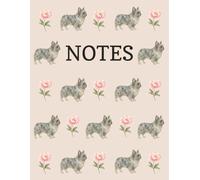 Fluffy Frenchie and Peony Notebook: Blue merle, Long haired, French Bulldog, Bully, Floral, Flowers, Journal, Neutrals, Gift, Dog lover, Dog breeds, ... ruled, Paperback, 8.5 x 11 inches 100 pages