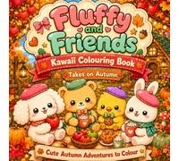 Fluffy & Friends: Autumn Adventure: A Kawaii Colouring Book with 30 Cute and Cozy Animal Scenes, Autumn Activities, Falling Leaves and Relaxing Fall Adventures for Kids