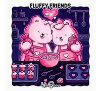 Fluffy Friends: Cute Animal Coloring Book for Adults and Teens with Simple and Easy Adorable Designs