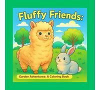 Fluffy Friends: Garden Adventures A Coloring Book: Join a chubby alpaca and a fluffy bunny as they explore gardens, fields, and magical places full of delicious surprises!