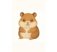 Fluffy Hamster: Daily planner featuring a round and cuddly embroidered hamster, perfect for cozy and cheerful planning.