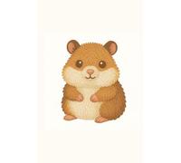 Fluffy Hamster: Daily planner featuring a round and cuddly embroidered hamster, perfect for cozy and cheerful planning.