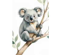 Fluffy Koala Serenity - Minimalist Japanese Watercolor Notebook | Soft Pastel Koala Illustration | 6x9 in, 120 Pages, Lined: A Gentle Pastel ... Perfect for Writing, Journaling, and Gifting