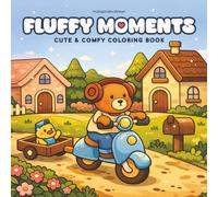 Fluffy Moments: Cute and Cozy Animal Coloring Book for Adults & Teens with Adorable Fluffy Friends, Relaxing Scenes and Stress Relief Designs: …with ... Friends and Gentle Slow Living Adventures