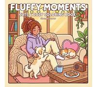 Fluffy Moments: Cute & Cozy Coloring Book: 50 Calming Pages of Adorable Pets, Home Comforts, and Relaxing Scenes for Stress Relief and Mindfulness