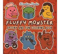 Fluffy Monster: Cute Monster Coloring Pages, Adorable Monster Coloring Book for Adults and Teens, Fun Stress Relief Coloring, Kawaii Monster Coloring ... Monster Art Therapy (Fluffy Club - Halloween)