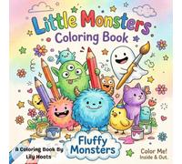 Fluffy Monsters: Bold and Easy Coloring Book with Fluffy Characters for Kids, Teens, and Stress Relief