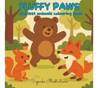 Fluffy Paws: Hairiest animals colouring book