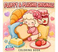 Fluffy & Plushie Originals: Fun and Cozy Coloring Book Full of Sweet Animal Illustrations Perfect as a Birthday or Holiday Gift