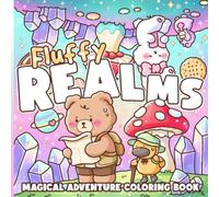 Fluffy Realms Coloring Book: A Charming Coloring Pages for Adults and Teens Featuring Adorable Animal Friends Exploring Whimsical Worlds for Relaxation