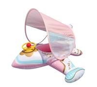 Flugzeug Poolmatte Für Kinder | Aufblasbarer Poolspielzeug Mit Sonnenschutz Ergonomische Liegefläche Für Technologie minimiert Schwankungen beim Wasserspaß Im Freien, Familie & Freunde