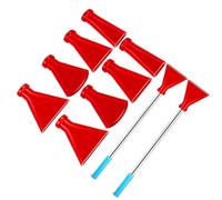 Fluid Art - Juego de herramientas de soplado de acero inoxidable y boquillas de silicona para vertido de acrílico, técnicas holandesas, boquillas de vertido de arte profesional