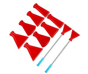 Fluid Art - Juego de herramientas de soplado de acero inoxidable y boquillas de silicona para vertido de acrílico, técnicas holandesas, boquillas de vertido de arte profesional