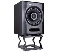 Fluid Audio DS8 Monitorständer Lautsprecherständer para Studio-Monitores (Höhenverstellbar, Erhöhung, Stativ, Halterung, vibrationsdämpfend, Negro, 1 Par, 8 Pulgadas, ideal para Audio-Profis), Negro