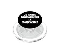 Fluido en el Sarcasmo francés Divertido Cita para los Amantes del Humor seco PopSockets PopGrip para MagSafe