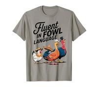 Fluido En Las Aves Pollo Pato Pavo Amantes del Idioma Hombres Mujeres Camiseta