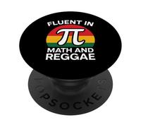 Fluido en matemáticas y reggae Funny Pi 3.14 Matemáticas Geometría PopSockets PopGrip Adhesivo
