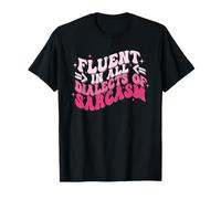 Fluido en Todos los dialectos del Sarcasmo Cute Aesthetic Camiseta