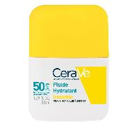 Fluido hidratante invisible CeraVe Suncare SPF 50 de alta protección para el rostro, 50 ml.