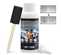 Fluido per Marcatura Laser, Spray per Marcatura Laser, Polvo de Marcado Láser, Secado Rápido Sin Residuos, Adecuado Para Grabado Láser de Metal, Acrílico, Vidrio, Acero Inoxidable, 150ml