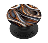 Fluir Abstracto Cálido Contraste Diseño Arte Moderno PopSockets PopGrip Adhesivo