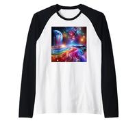 Flujo de energía Espiritual del Chakra del Despertar de Kundalini Camiseta Manga Raglan