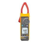 Fluke 393 FC Medidor de abrazadera solar, CAT III 1500 V, clasificación IP54, mediciones de potencia CC, indicador de polaridad de audio, continuidad visual, software Fluke Connect, mandíbula delgada