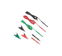 Fluke TL1550B - Juego de cables de prueba de 3 piezas con clips de cocodrilo, 5000 V CC, corriente de 20 A, longitud de cable de 103-25/128 pulgadas